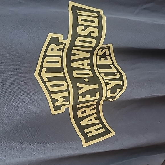 Harley davidson blue tee shirt men's large - Picture 2 of 4